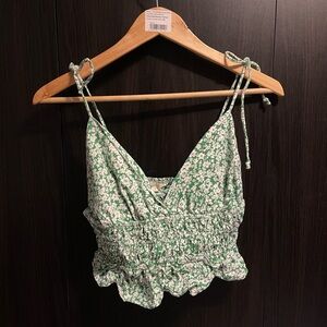 Green Crop top - Wmns small